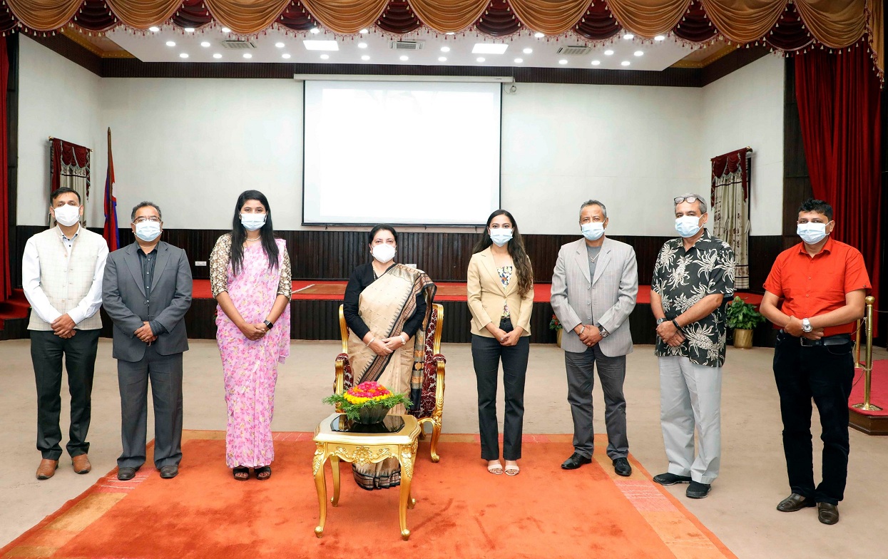 नेपाल वातावरण पत्रकार समूहद्वारा वातावरणीय मुद्दाहरूमा राष्ट्रपतिको ध्यानाकर्षण