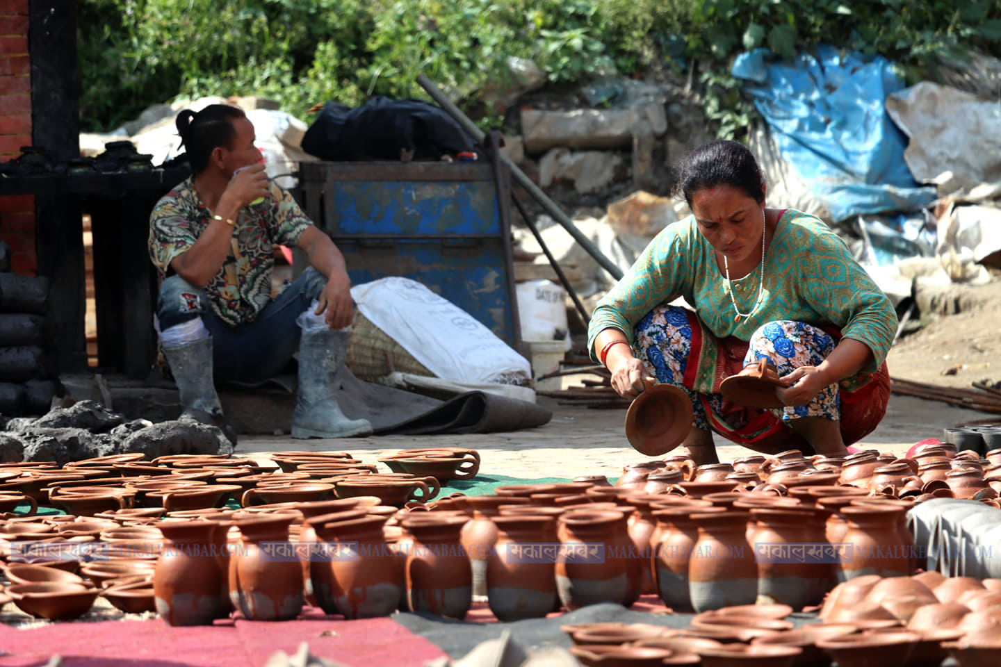 पाला बनाउन व्यस्त भक्तपुरका ‘कुम्ह:’ (तस्बिरहरू)