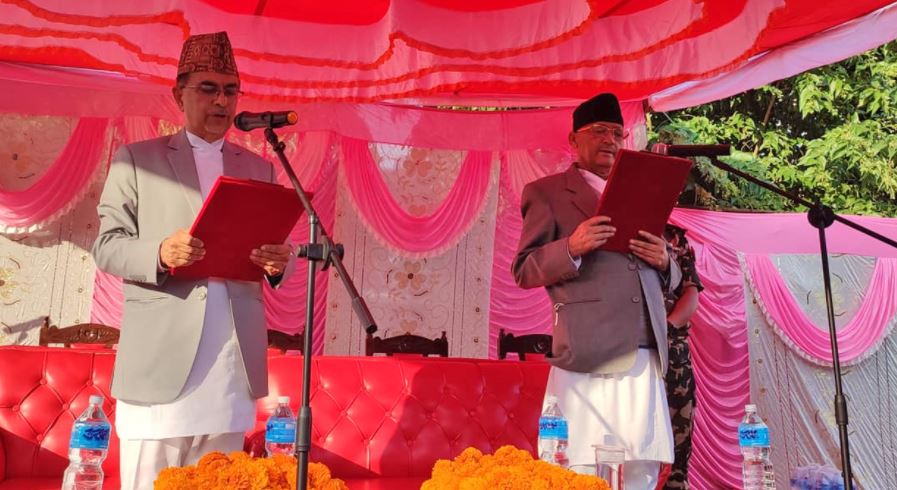 बागमतीका नवनियुक्त मुख्यमन्त्री पाण्डेले लिए शपथ