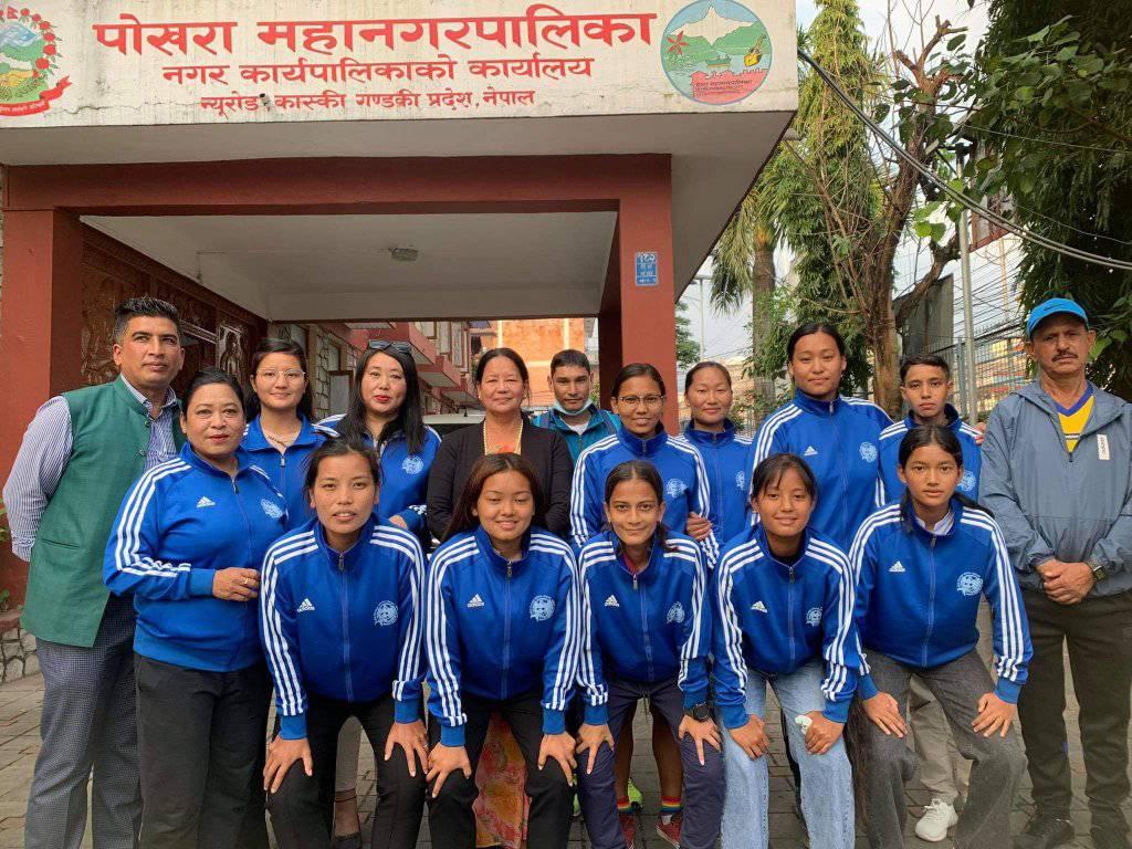 उपमेयर कपका लागि पोखराको टोली काठमाडौँ प्रस्थान