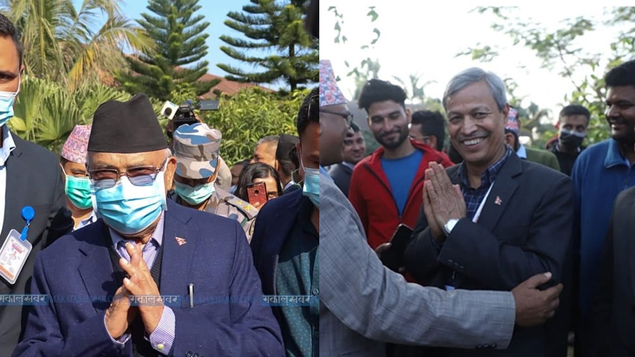 एमाले अध्यक्षका दुई आकांक्षी : ओली ढुक्क, रावललाई धपेडी