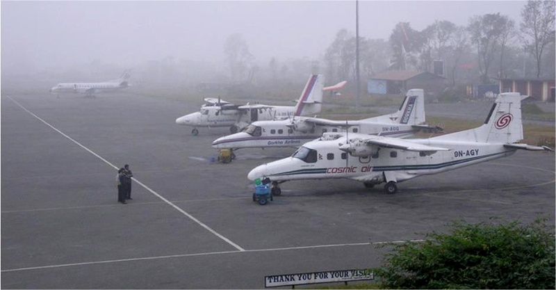 काठमाडौँको भिजिबिलिटी कम, त्रिभुवन विमानस्थलमा उडान ठप्प