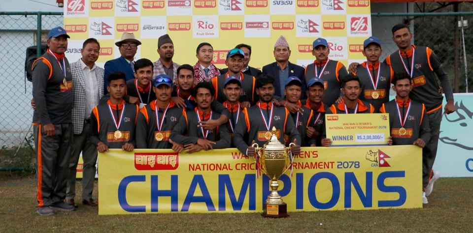 लुम्बिनी प्रदेश यू–१९ क्रिकेटको च्याम्पियन