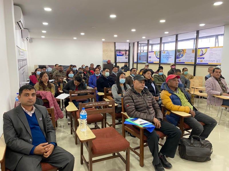 एलआईसी काठमाडौँ शाखाको अभिकर्ता अभिमुखीकरण
