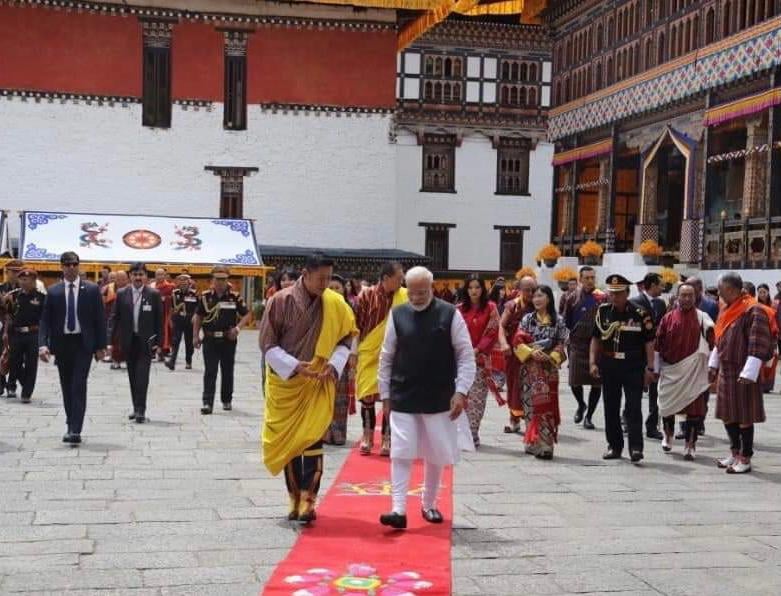 भारतीय प्रधान मन्त्री मोदीलाई भुटानमा सर्वोच्च नागरिक सम्मान