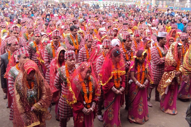 बाइस जोडीको सामूहिक विवाह