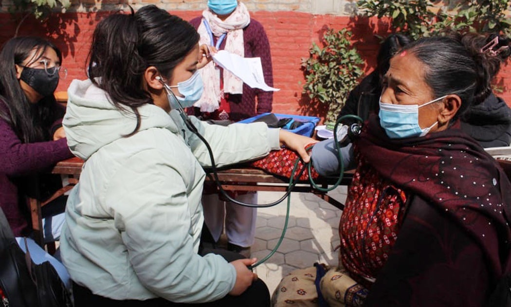 सूर्य विनायकमा केएमसीको निःशुल्क स्वास्थ्य शिविर