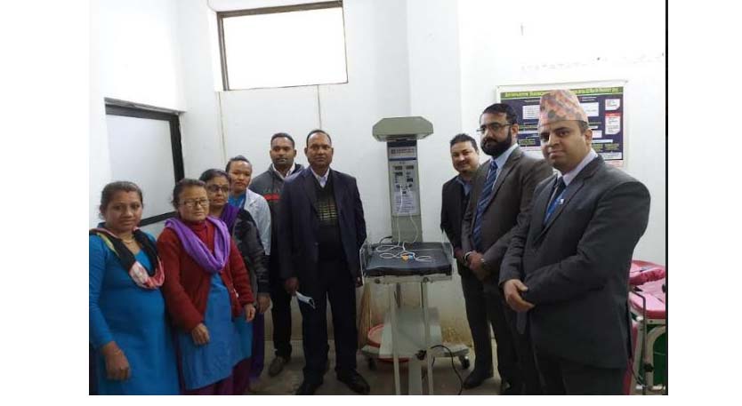 ज्योति विकास बैंकद्वारा अस्पतालहरूलाई बेबी वार्मर प्रदान