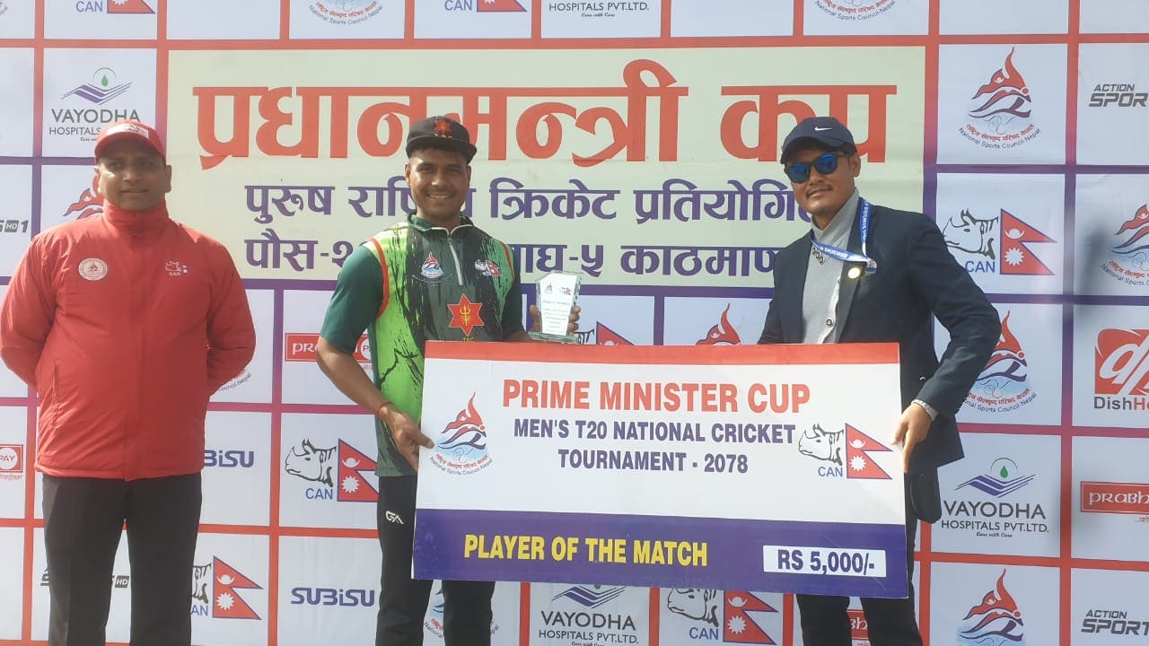 विक्रमको अलराउन्ड प्रदर्शनमा आर्मी विजयी