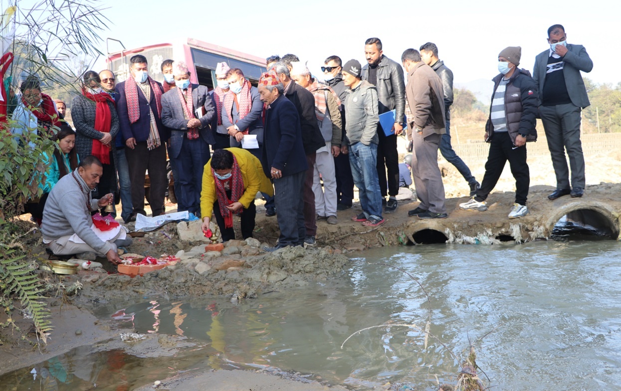 ऊर्जामन्त्रीद्वारा ‘खोकना राजकुलो मुहान निर्माण’ को शिलान्यास