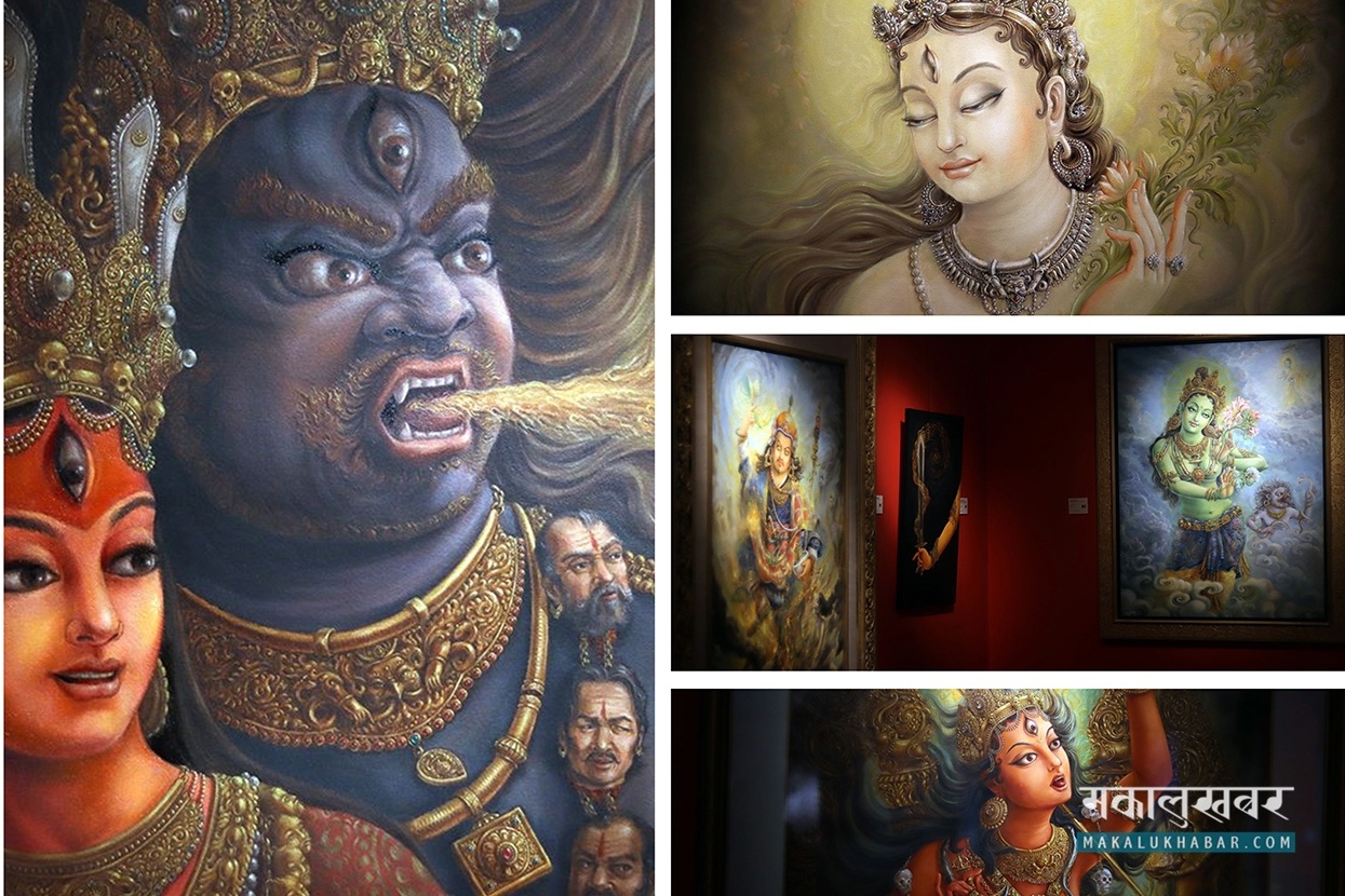 म्युजियम अफ नेपाली आर्ट्समा चित्रकला प्रदर्शनी (तस्बिरहरू)