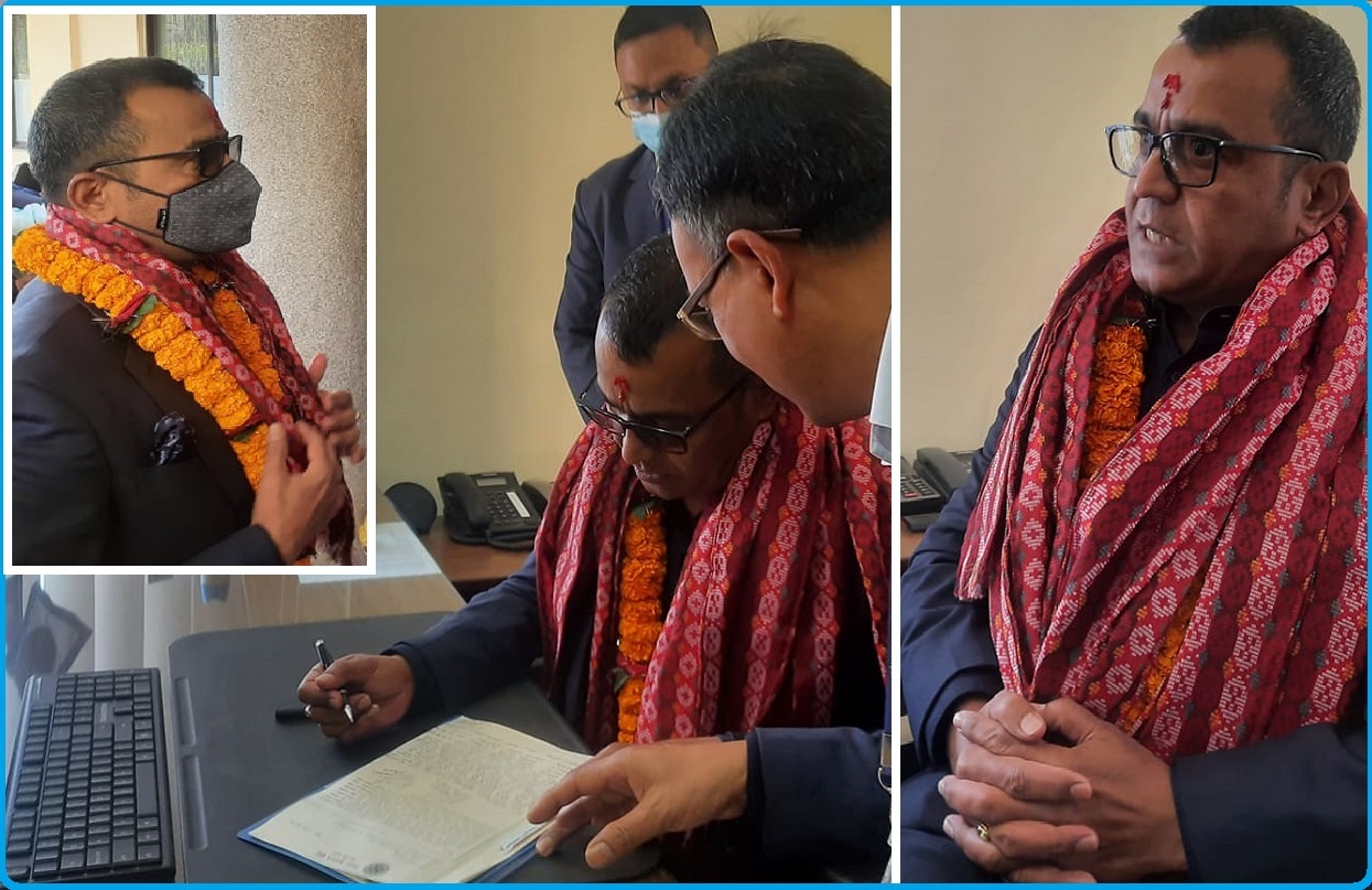 धितोपत्र बोर्ड अध्यक्ष हमालद्वारा पदीय जिम्मेवारी ग्रहण
