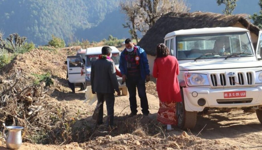 दालगाउँमा मोटर पुग्यो
