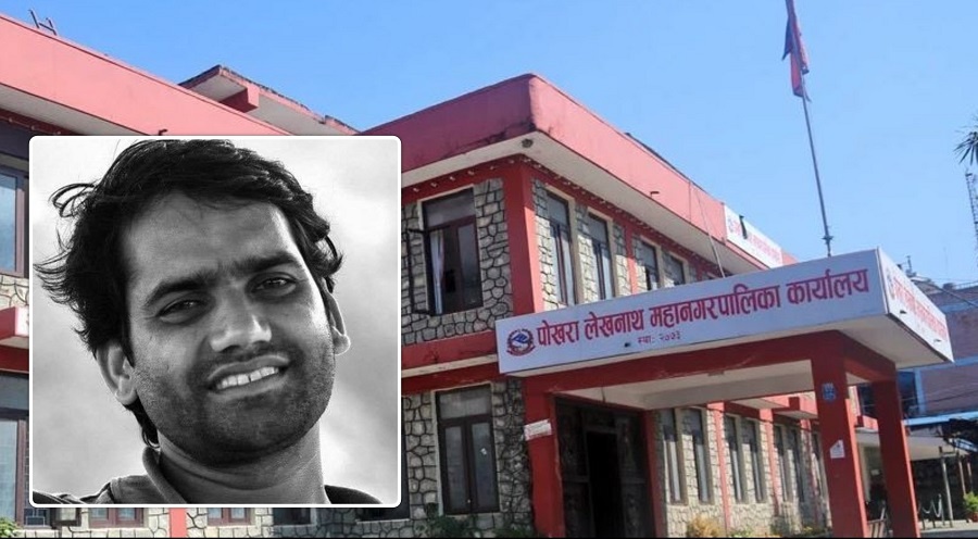 पोखराको मेयरमा उम्मेदवार बन्ने साहित्यकार गनेस पौडेलको घोषणा