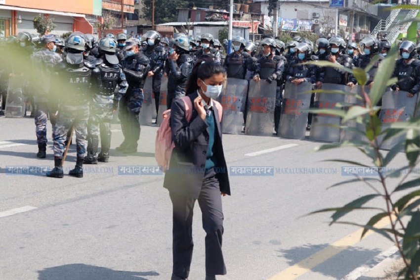 दश तस्बिरमा नयाँ बानेश्वरको दृश्य