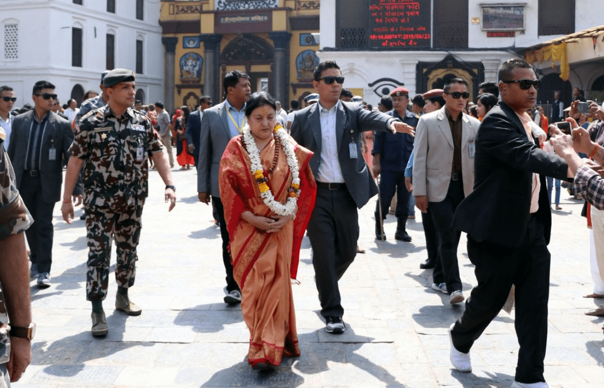 राष्ट्रपति भण्डारीद्वारा पशुपतिनाथ मन्दिरमा पूजा आराधना