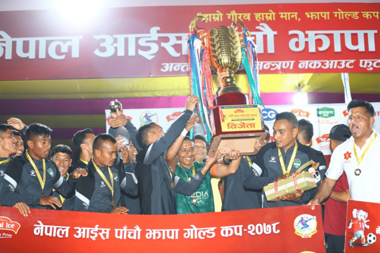झापा गोल्डकपको उपाधि त्रिभुवन आर्मीलाई