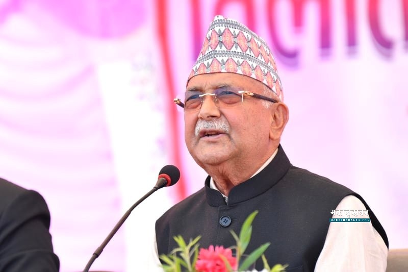 प्रधान मन्त्रीकाे भारत भ्रमणप्रति ओलीकाे कटाक्ष- काेही फाइल खोज्न दिल्ली जाँदैछन् रे !