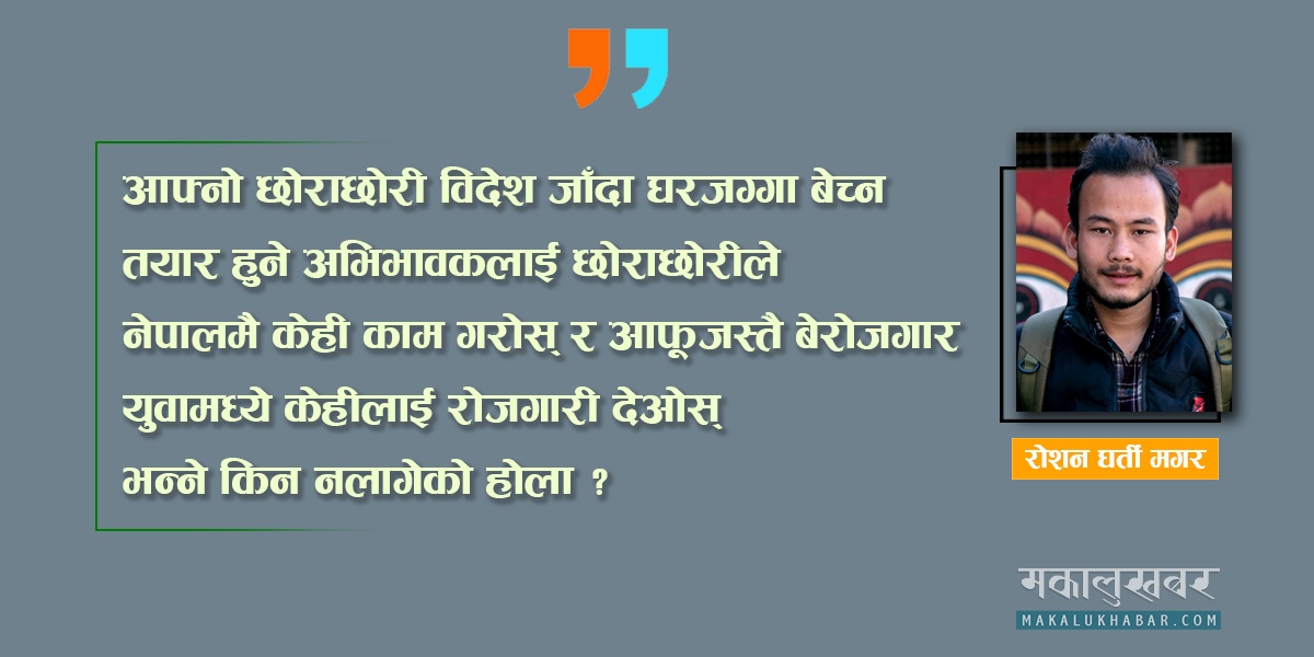 विदेशमा सबै छ, नेपालमा केही छैन भन्ने सोच त्याग्ने कसरी ?