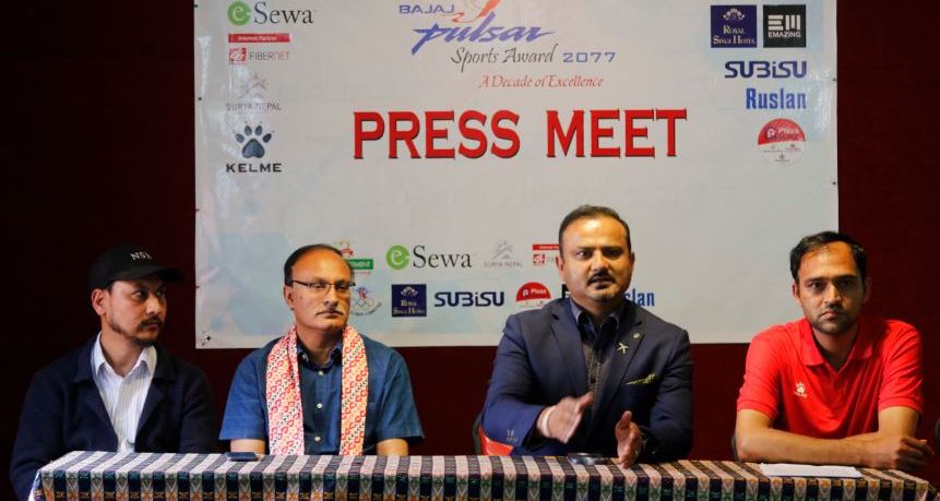 एनएसजेएफ स्पोर्ट्स अवार्ड: विभिन्न विधाका खेलाडीलाई सम्मान गरिँदै