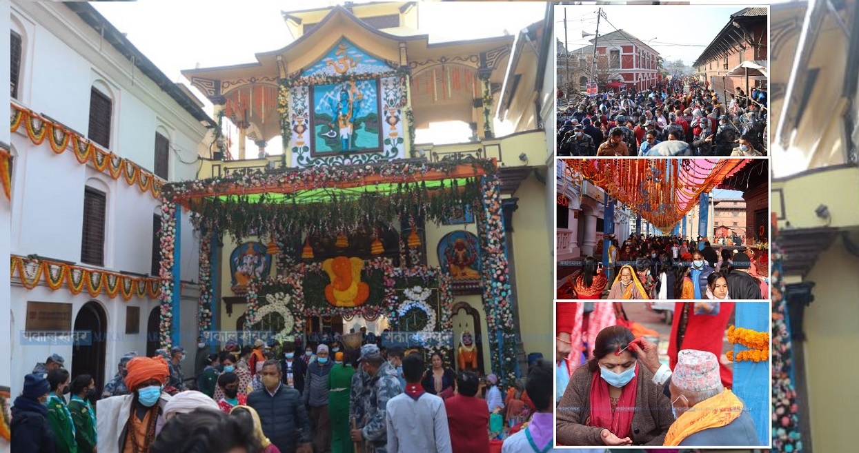 पशुपतिमा भक्तजनको घुइँचो (तस्बिरहरु)