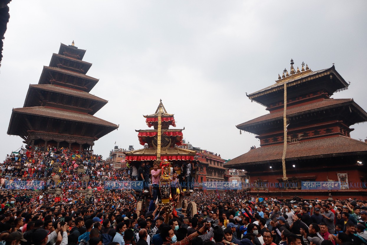 बिस्काः जात्राको आठौँ दिन द्यो स्वगं पूजा सम्पन्न