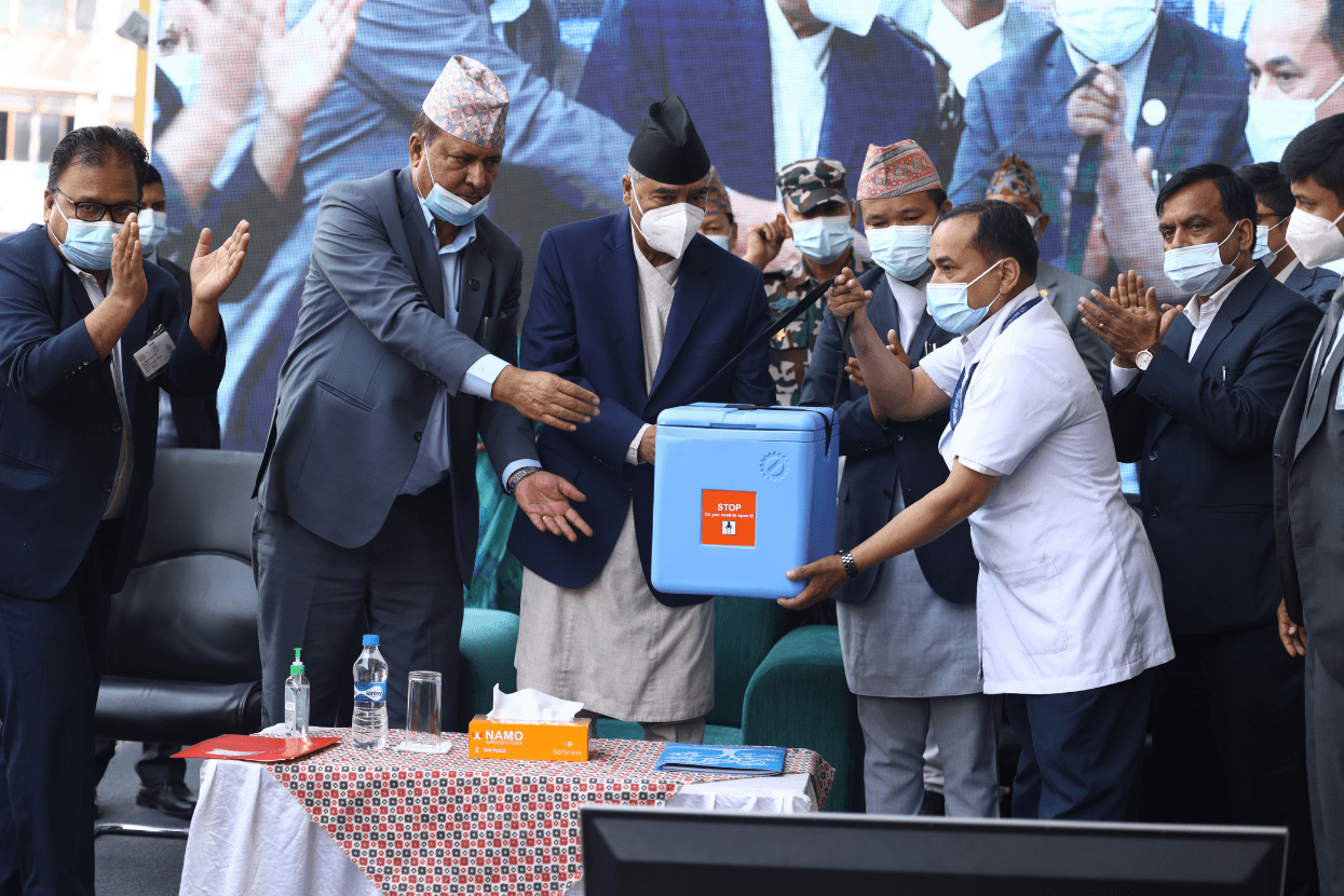 प्रधान मन्त्रीद्वारा टाइफाइड खोप अभियान शुभारम्भ