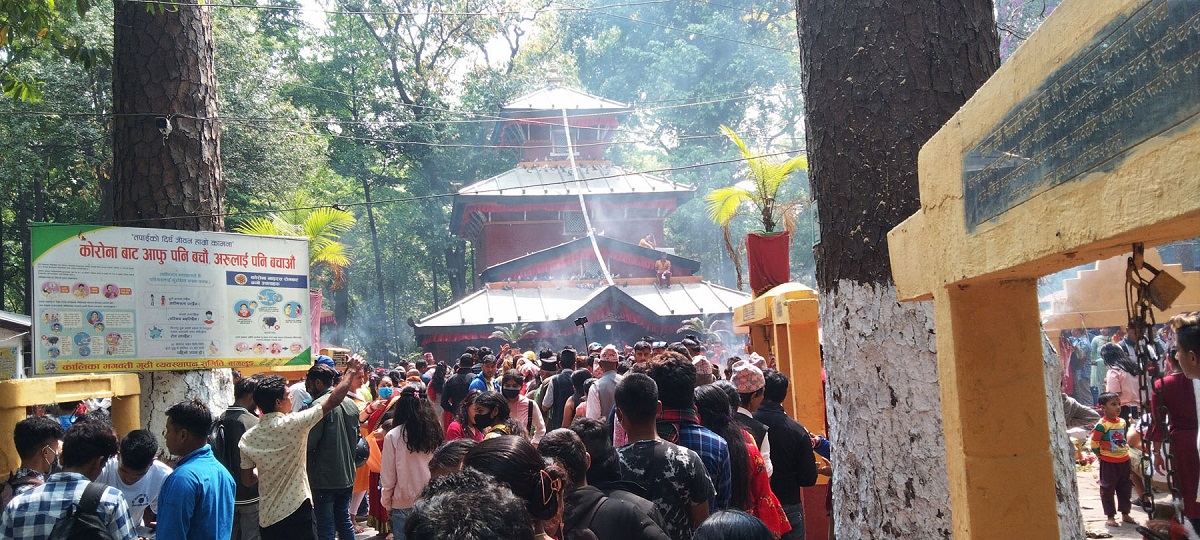 नवदुर्गा भवानीको पूजा आराधना गरी मनाइयो चैतेदशैँ