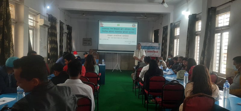 टाइफाइड रोग विरुद्धको खोप अभियान : सुर्खेतका एक लाख बढीलाई लगाइँदै