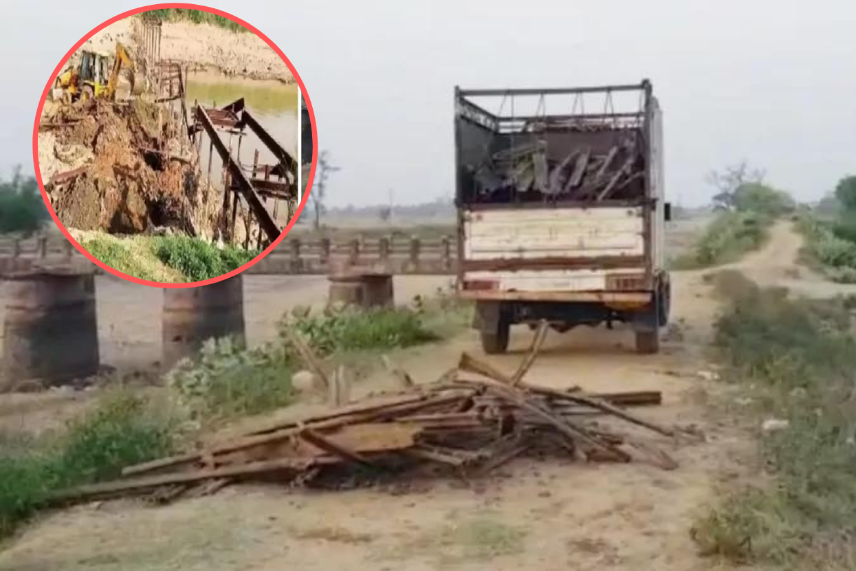बिहारमा ६० फिट लामाे पुल चाेरी