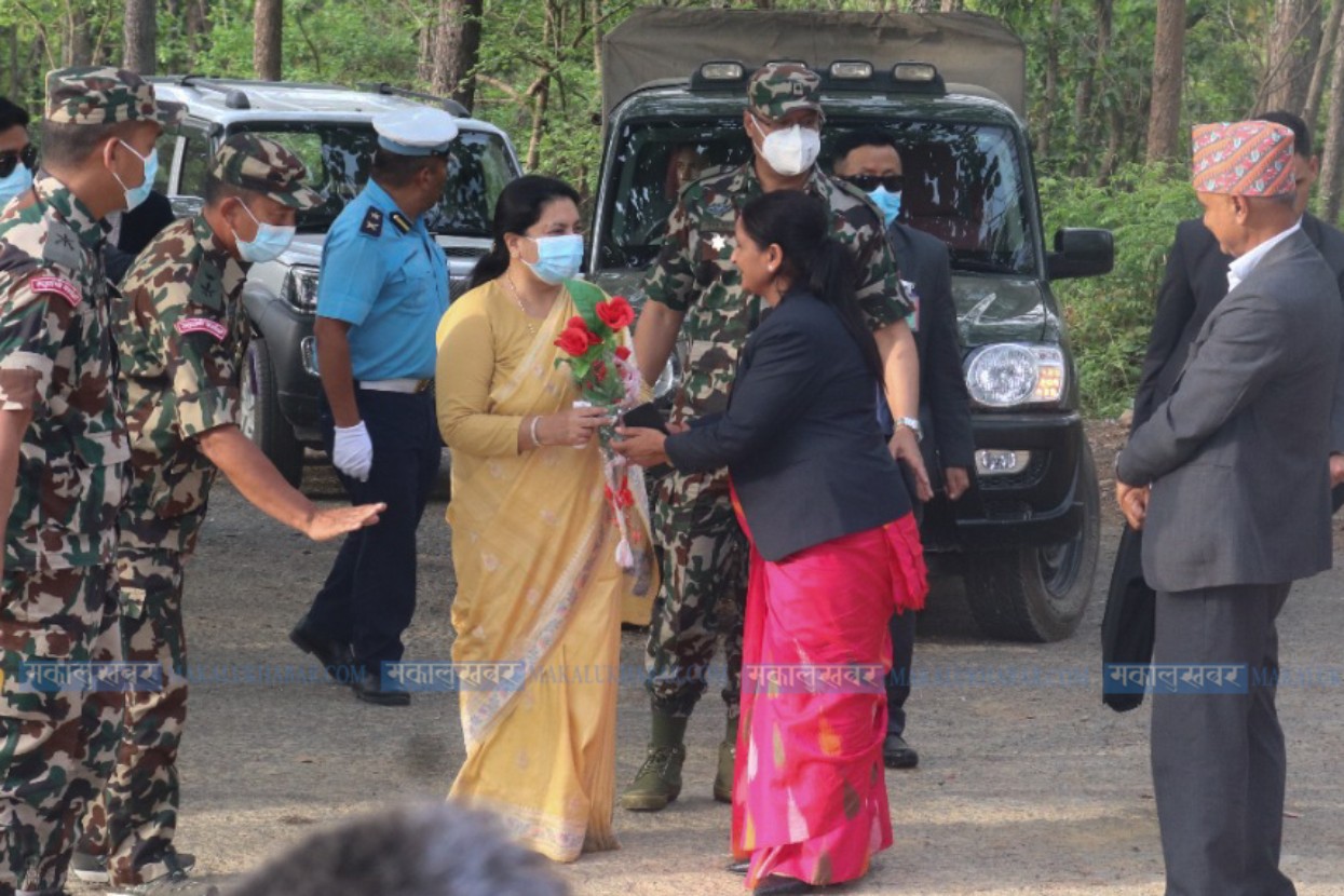 राष्ट्रपति भण्डारीद्वारा काँक्रेविहारको भ्रमण (तस्वीरहरू)