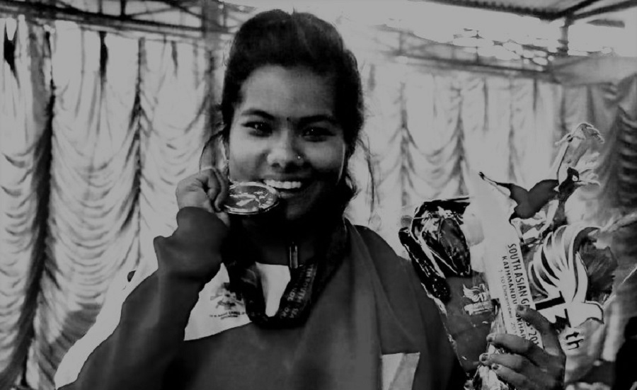 सागमा स्वर्ण विजेता सञ्जु चौधरी ललितपुरमा मृत फेला