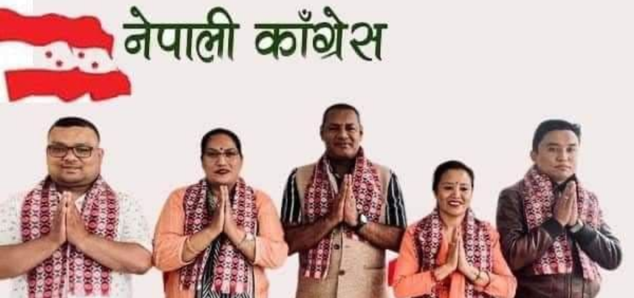 गोकर्णेश्वरमा कांग्रेसको विजयी यात्रा शुरू, वडा नं ५ मा प्यानल नै विजयी