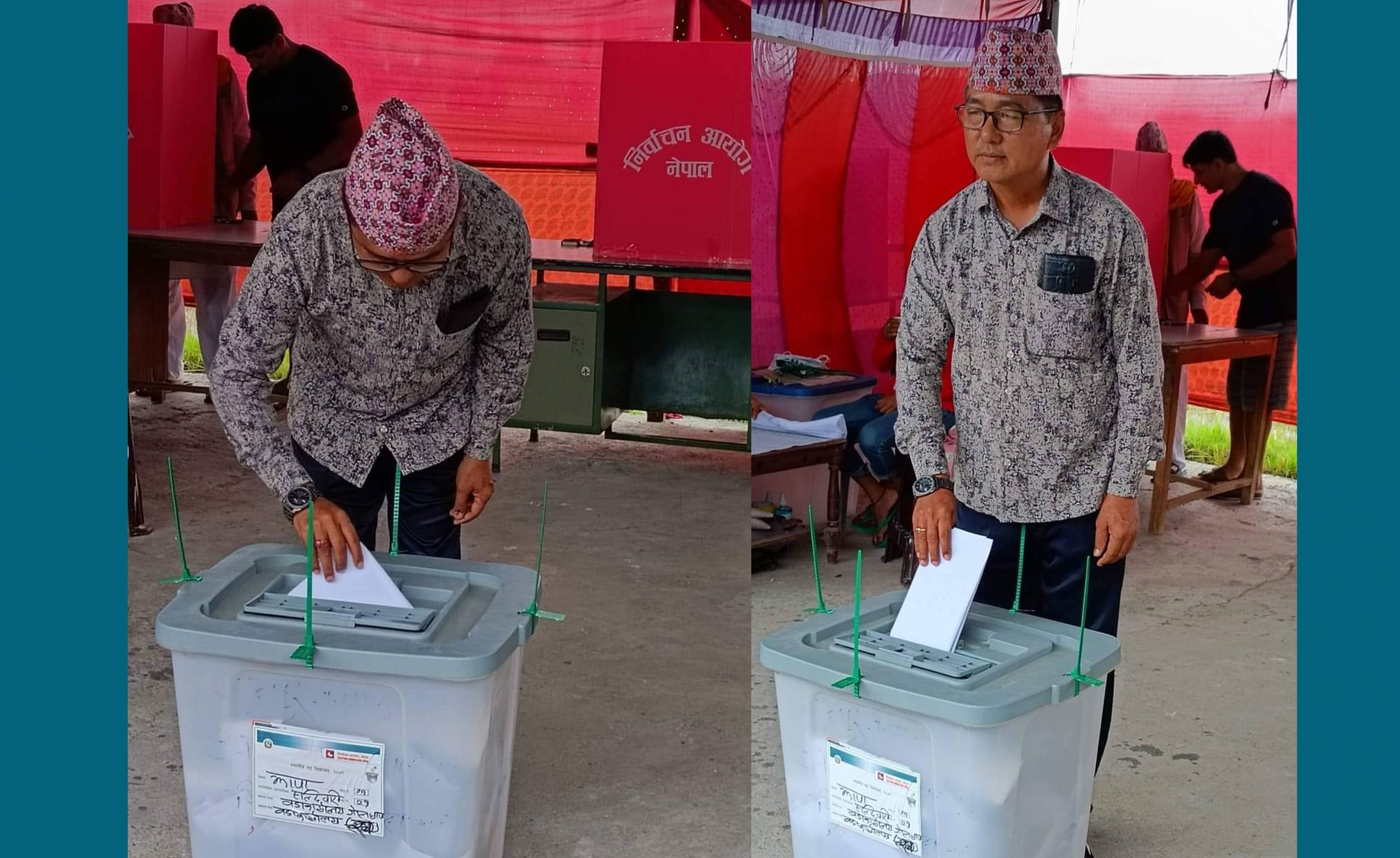 राप्रपा अध्यक्ष राजेन्द्र लिङ्देनले गरे मतदान