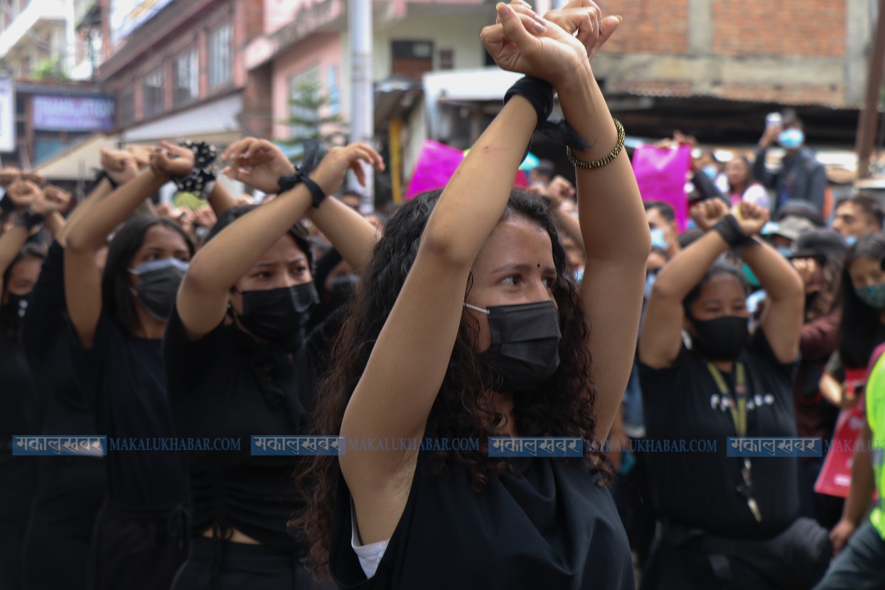 बलात्कारविरुद्ध माइतीघरमा प्रदर्शन (फोटो/भिडिओ)