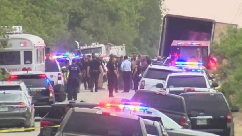 टेक्सस : लरीभित्र कम्तीमा ४२ जना मृत फेला