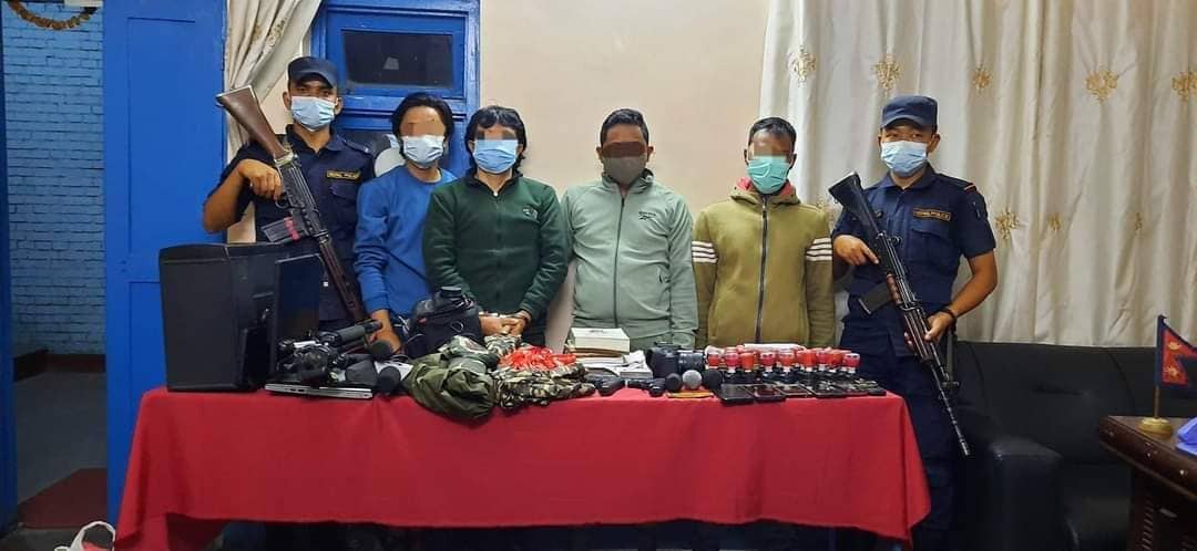 चुनावकाे दिन बानेश्वरमा सिलिण्डर विस्फाेट गर्ने ४ जना पुर्पक्षका लागि थुनामा