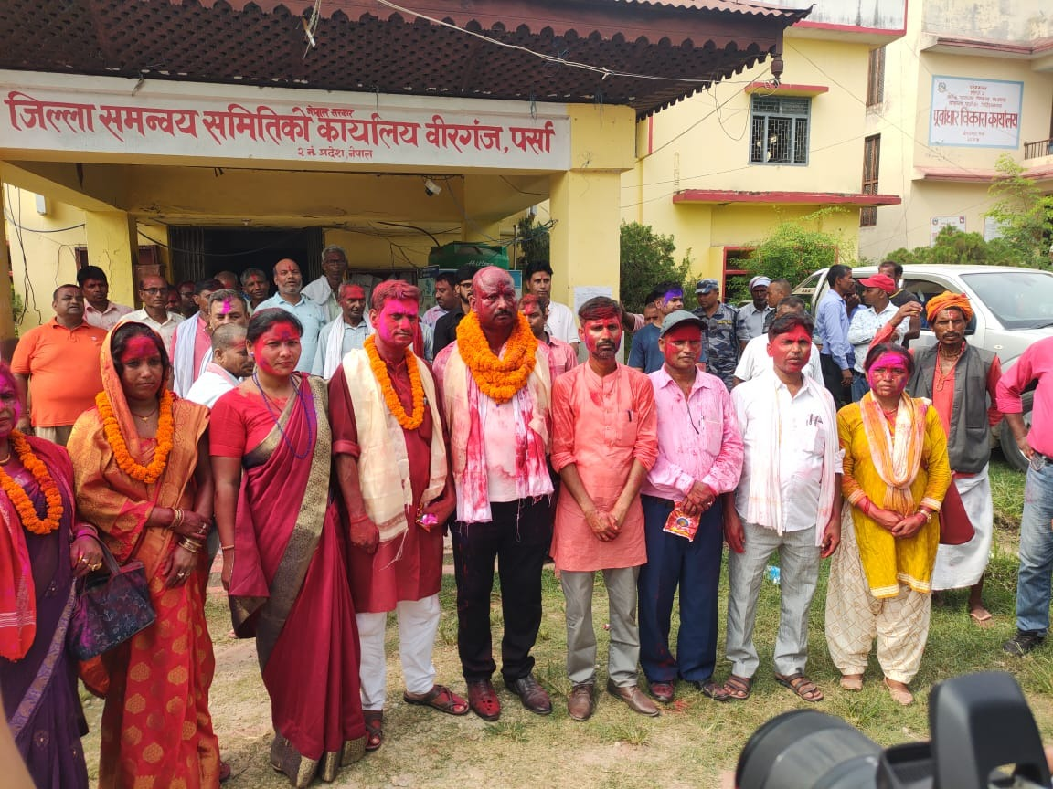 जिल्ला समन्वय समिति पर्साकाे प्रमुखमा जसपाका साह विजयी