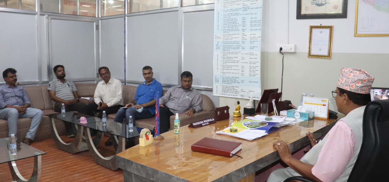 डुबान समस्या समाधानका लागि मेयर कोइरालाद्वारा भारतीय पक्षको ध्यानाकर्षण