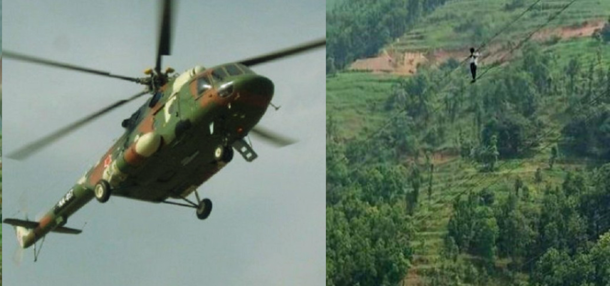 नुवाकोट पोल प्रकरणः उद्धारका लागि सेनाको हेलिकप्टर ककनी प्रस्थान