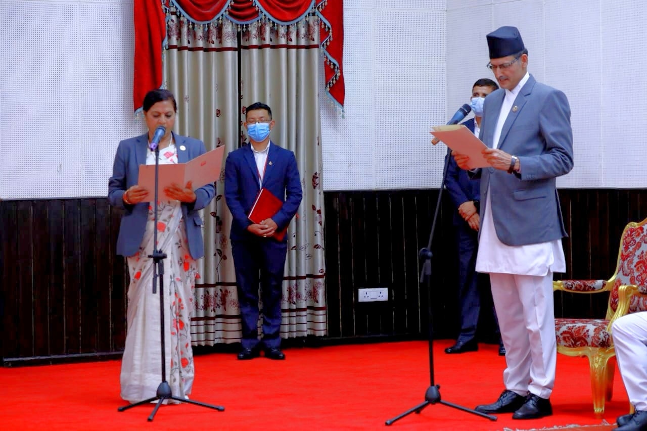 उपसभामुख भुसालले गरिन् शपथ ग्रहण