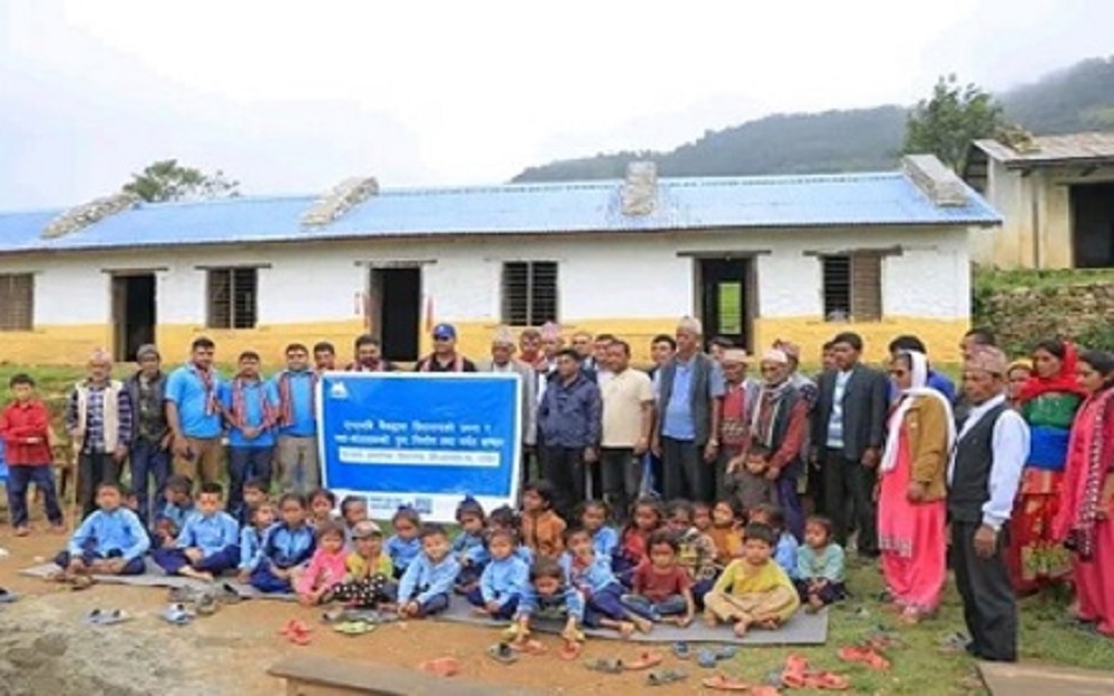 एनएमबी बैंकद्वारा विद्यालय भवन पुनःनिर्माणमा सहयोग