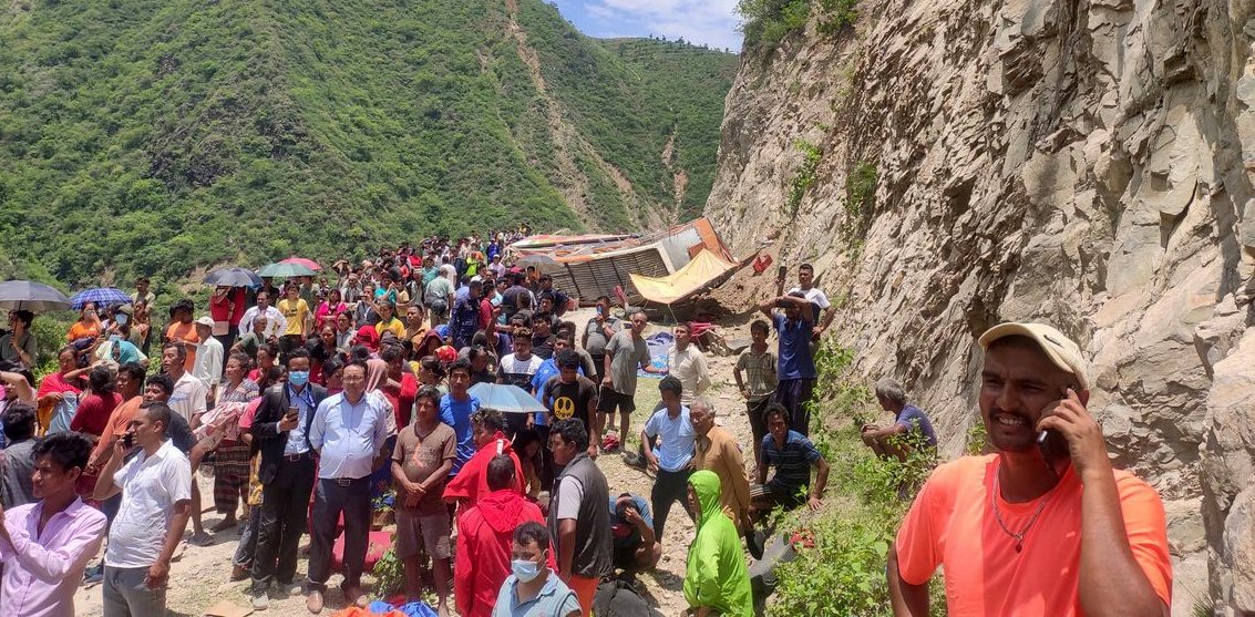 रामेछाप बस दुर्घटना : सबै १३ मृतकको सनाखत