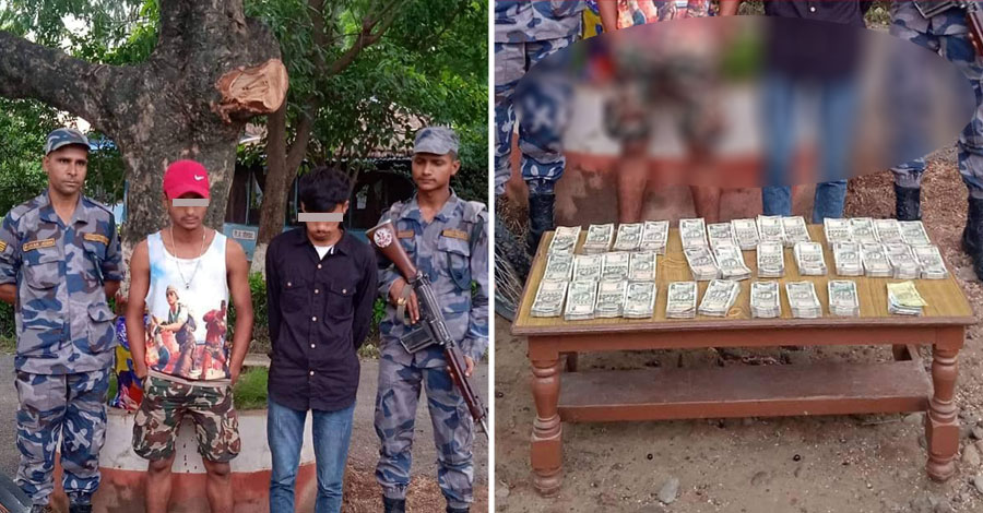 स्रोत नखुलेको भारतीय रुपैयाँसहित दुई जना पक्राउ