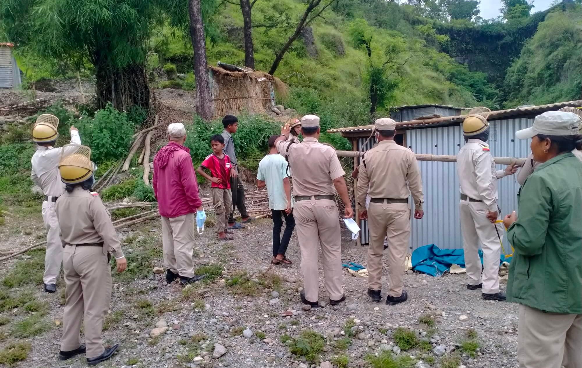 सुकुम्वासी बस्तीमा पोखरा महानगर, २६ छाप्रा हटाइयो