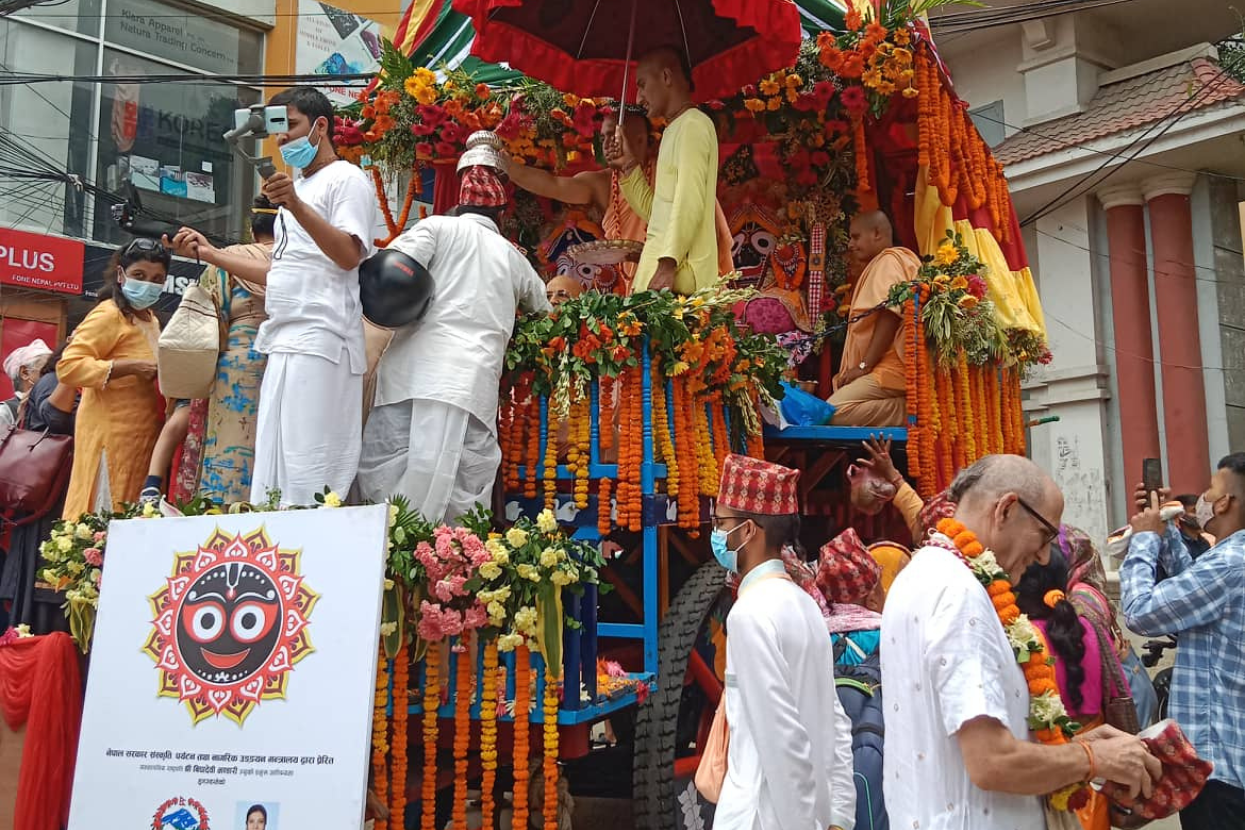 राष्ट्रपतिबाट जगन्नाथ रथयात्राको अवलोकन