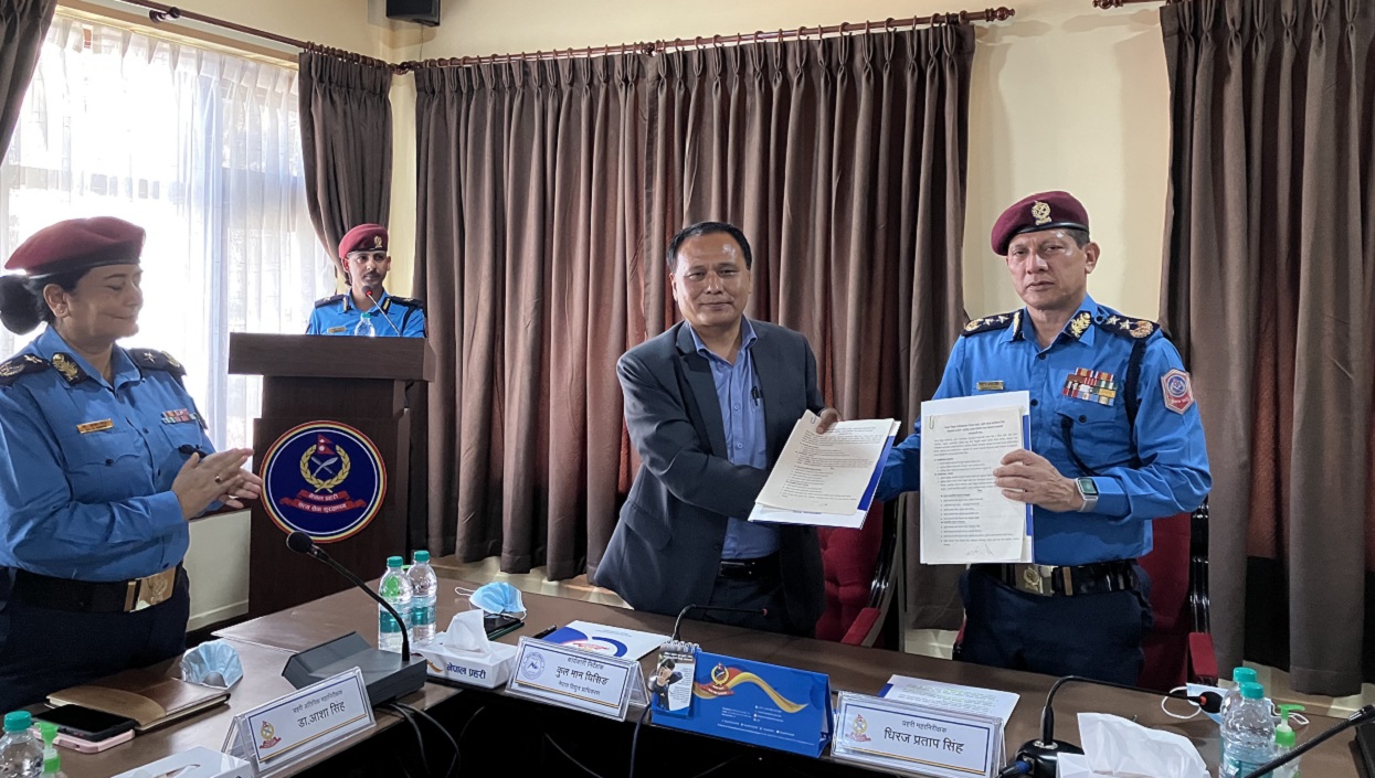 नेपाल प्रहरी र विद्युत प्राधिकरणबीच २५ स्थानमा चार्जिङ स्टेसन राख्ने समझदारी