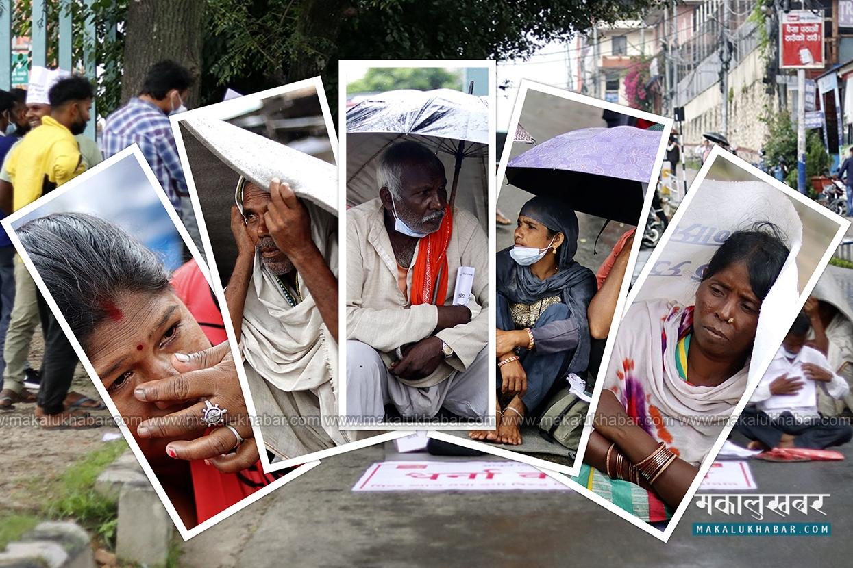 झरीमा रुझ्दै प्रदर्शनमा उत्रिए मिटरब्याज पीडित (तस्बिरहरू)