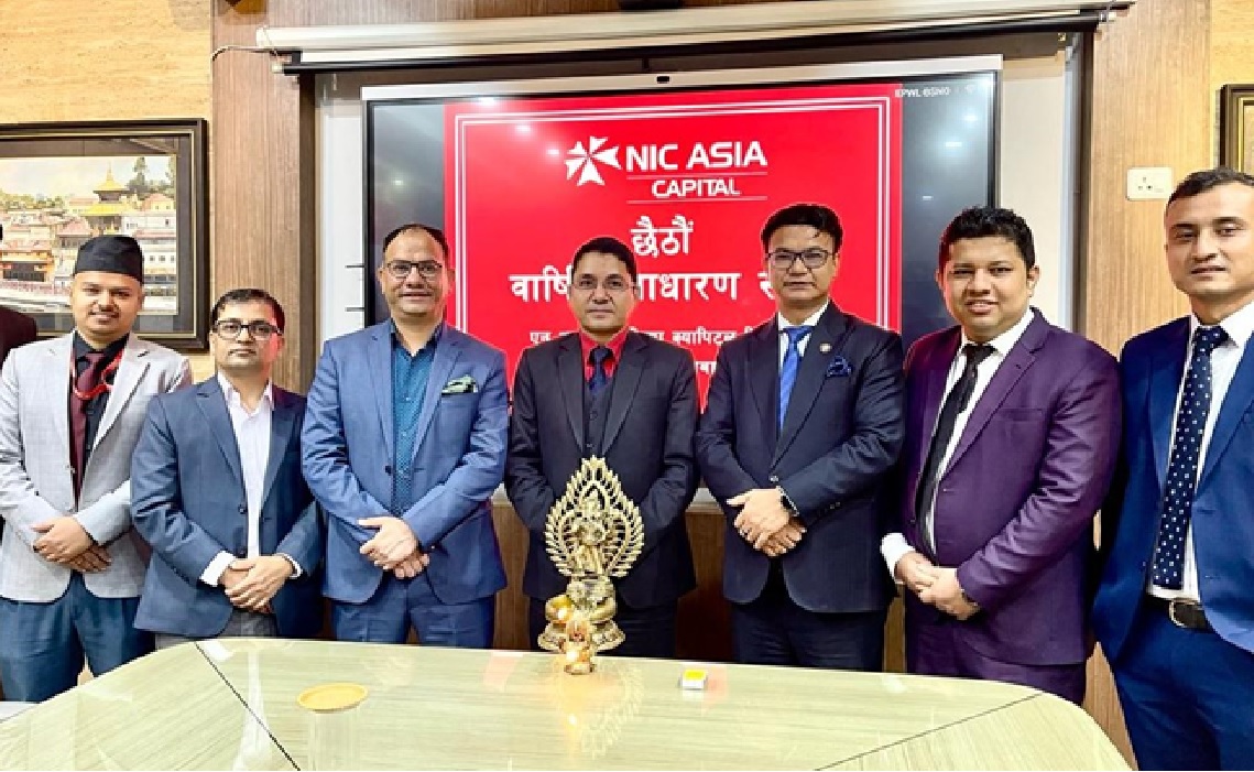 एनआईसी एशिया क्यापिटलको छैठौँ वार्षिक साधारणसभा सम्पन्न