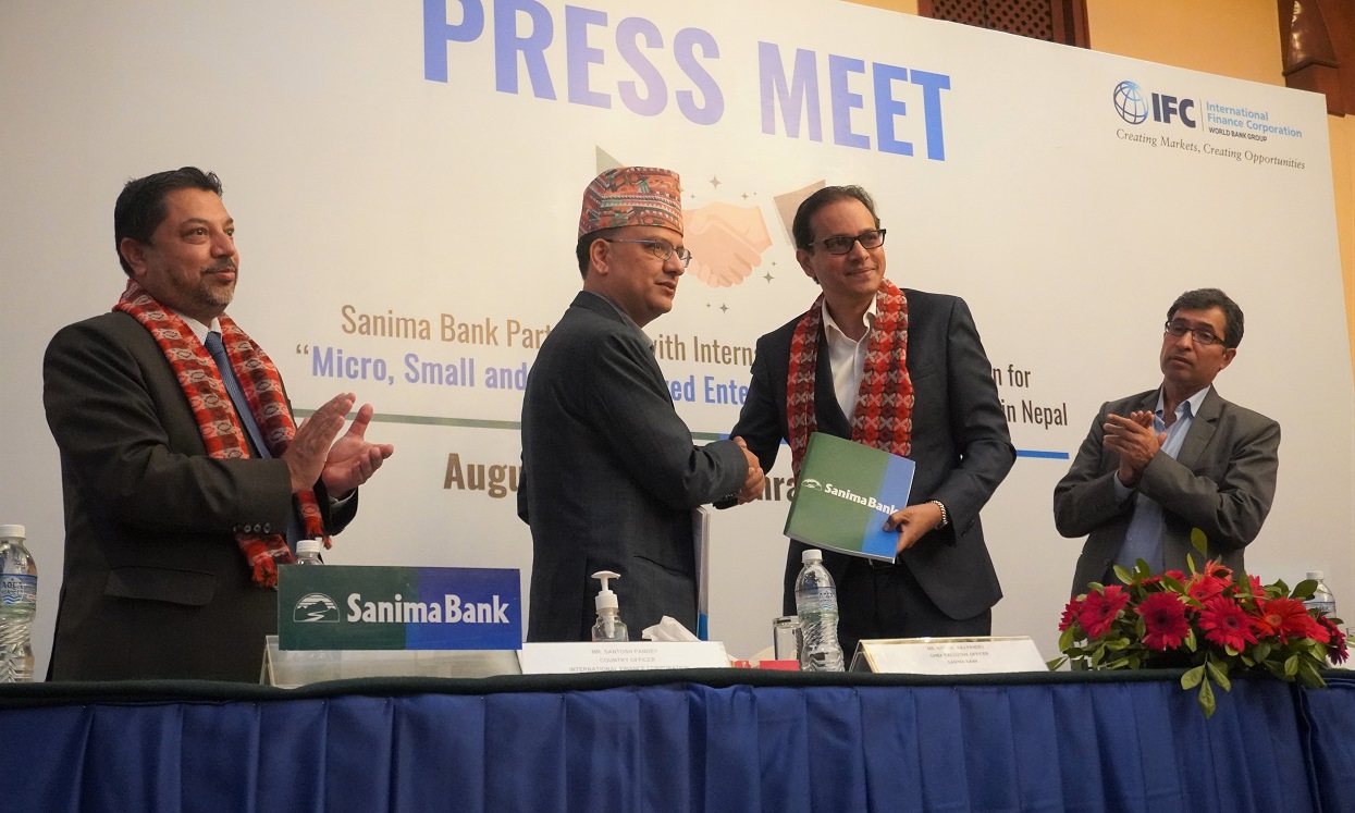 सानिमा बैंकलाई आईएफसीबाट २ करोड डलर ऋण प्राप्त